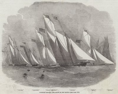Lowestoft Regatta, the Review of the Yachts by Edwin Weedon